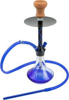 Shisha "Sana" transparent, Boden blau  1er/44cm 445641