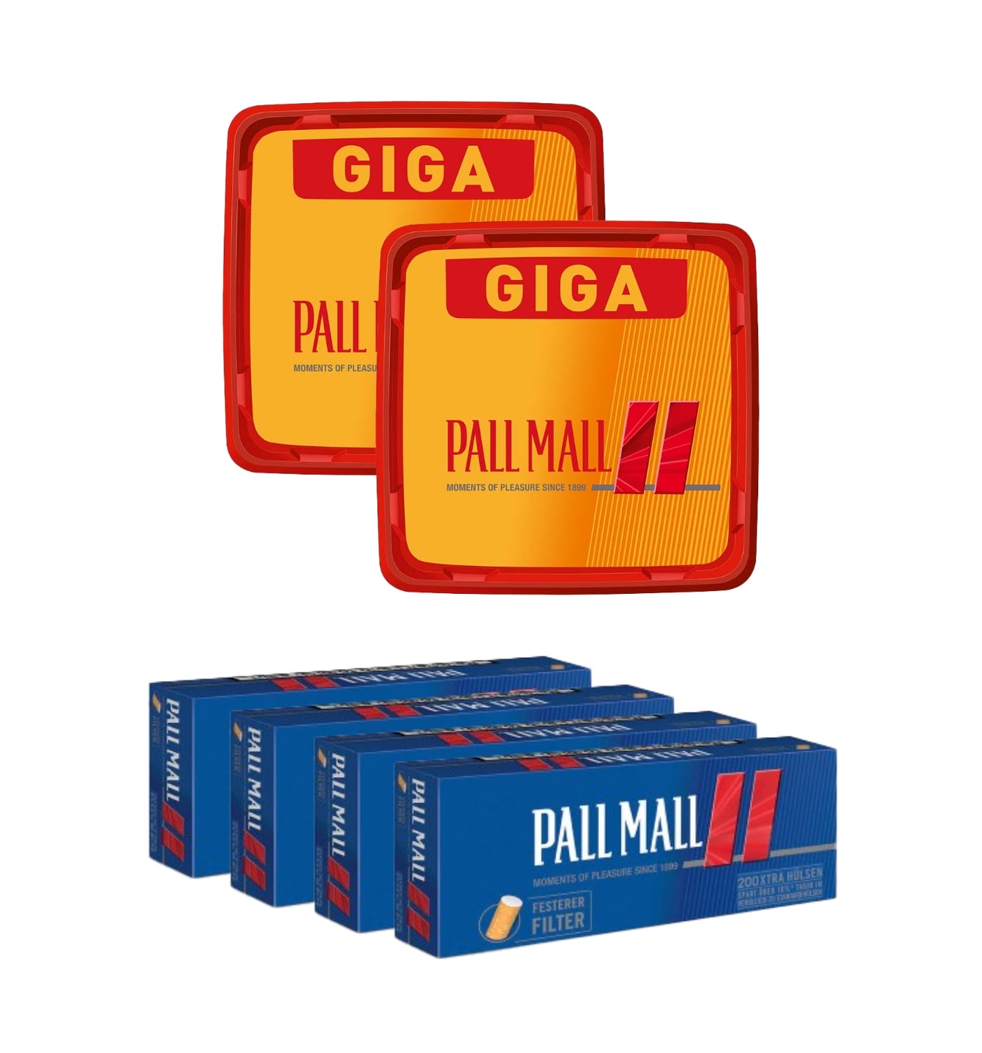 2 x PallMall Maxi Box + 6x PM Rot Hülsen SW16461