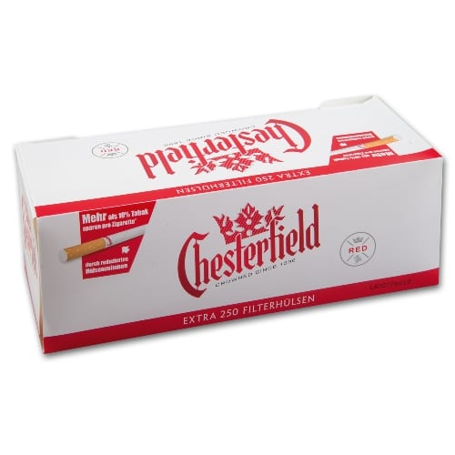 10.000 Stück Chesterfield Rot Extra Zigarettenhülsen SW12294
