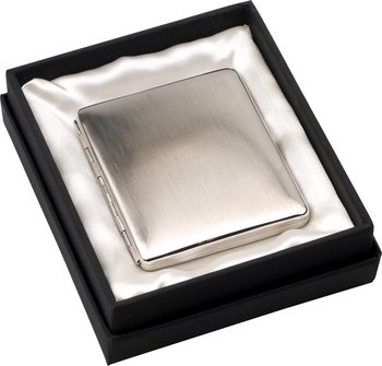 Zigarettenetui Metall nickel gebürstet  9er 600055