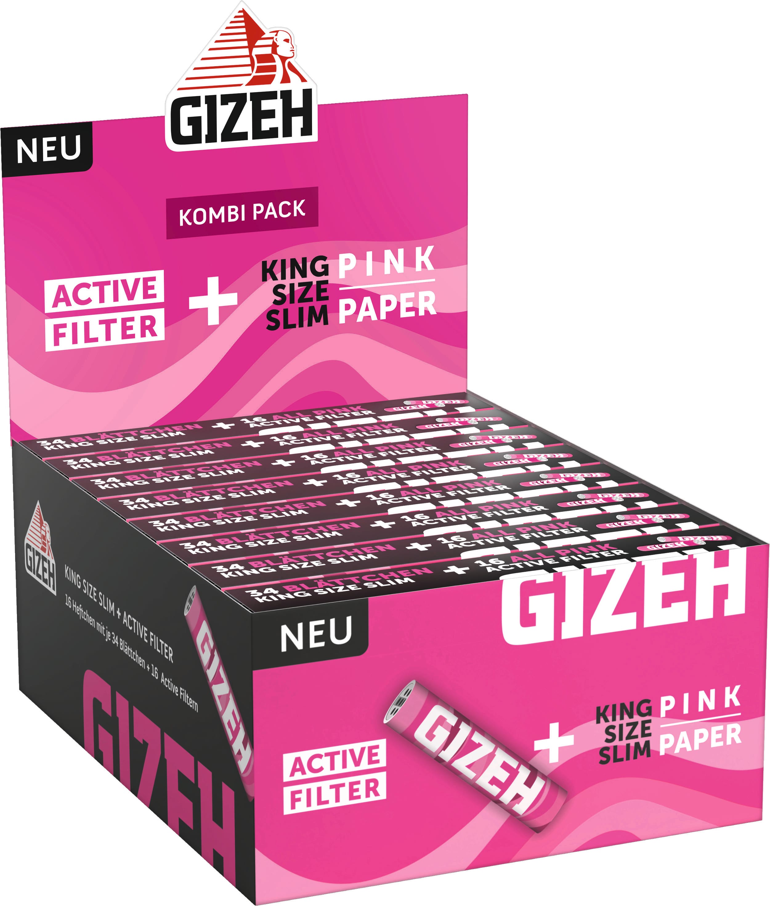 Display GIZEH PINK KSS + ACTIVE FILTER SW15977
