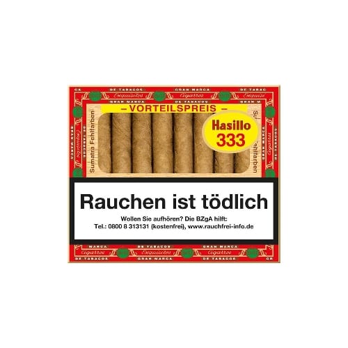 Hasillo No.333 Sumatra 50 Zigarillos SW71852