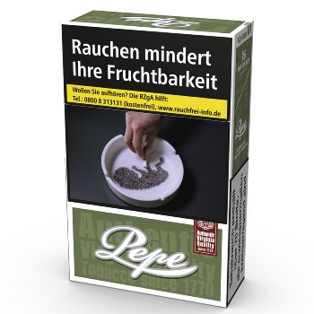 Pepe Rich Green ohne Zusätze 8,50 Euro Zigaretten