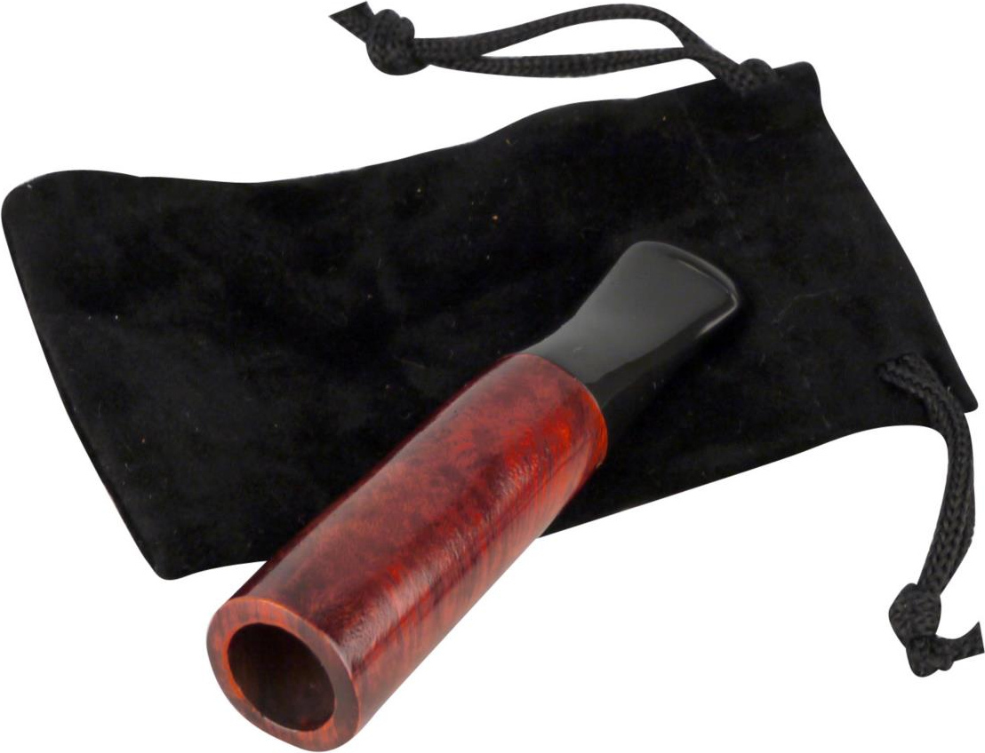 Zigarillospitze Bruyère orange/black Acrylmundstück 13mm 13034