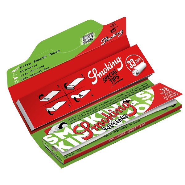Zigarettenpapier SMOKING King Size Supreme 24x33 + Filter Tips 45348