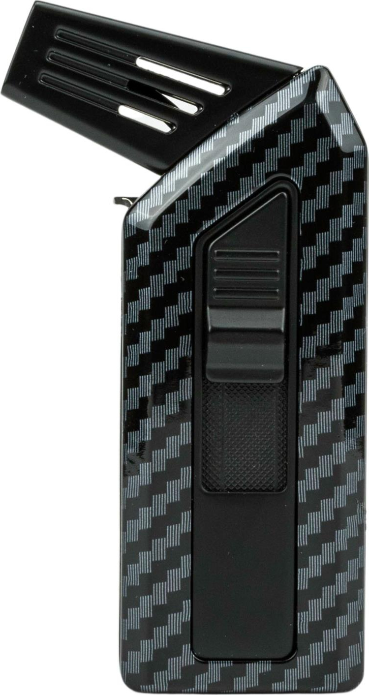 PASSATORE Pfeifenfeuerzeug "Peter" Carbon Finish/schwarz  Pz 234101