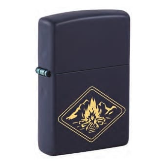 ZIPPO navy matt Campfire Design 60007187 81629