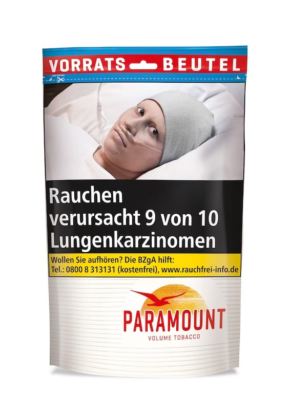 Zigarettentabak PARAMOUNT Beutel Volumen Tobacco 170 Gramm SW16023
