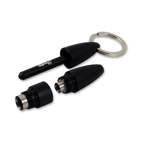 Zigarrenrundschneider Passatore Duo aus Aluminium beschichtet in schwarz 7/10 mm Durchmesser 28034