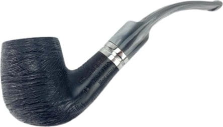 Pfeife Cesare Barontini "Maremma" schw.gebuerstet, Ring Acryl 440567