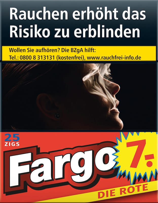 FARGO ROT ZIGARETTEN STANGE (8x24) SW0480484