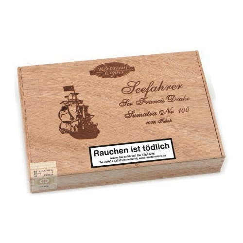 Seefahrer Sir Francis Drake Nr.100 Sumatra 25 Zigarren 62412