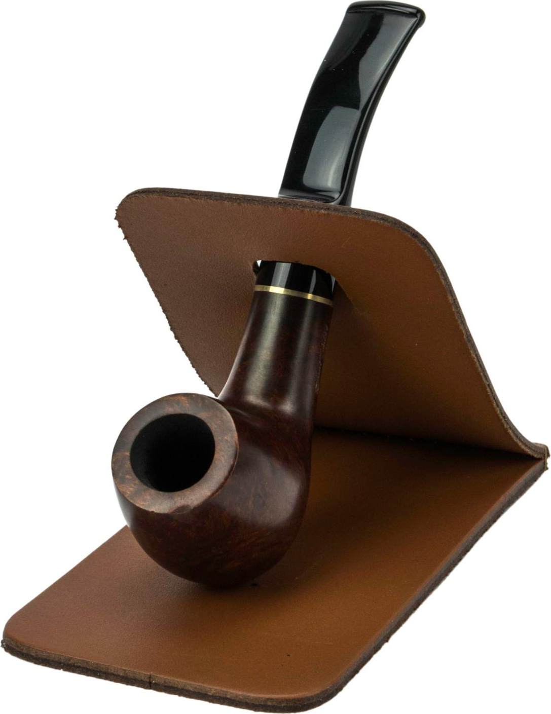 Pfeifenständer Büffelleder braun 1er 553251