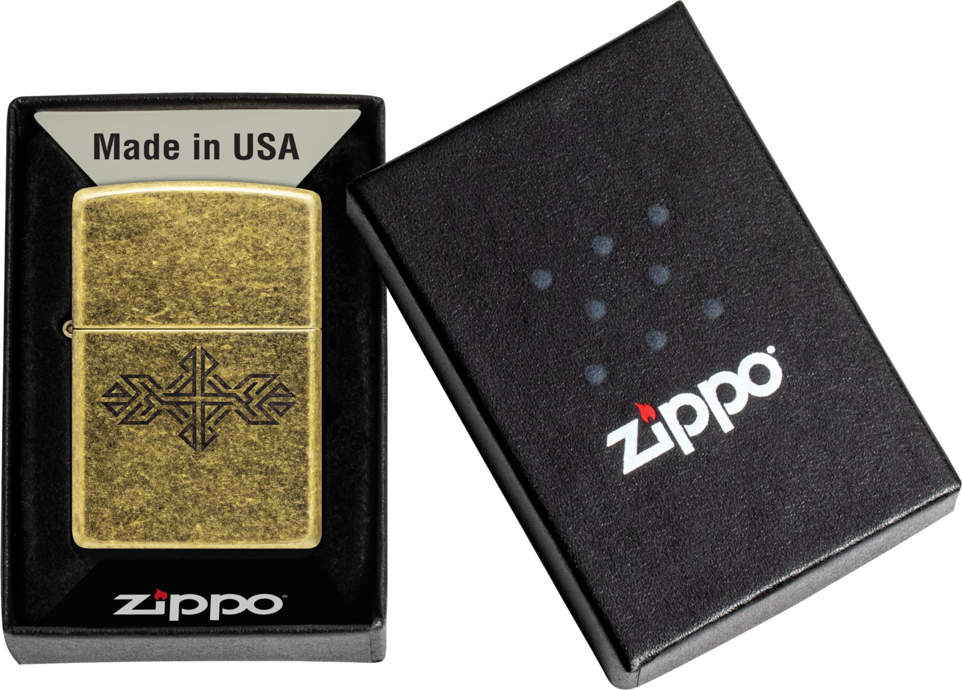 Medieval Patternes ZIPPO messing antik graviert Medieval Pattern 60007529