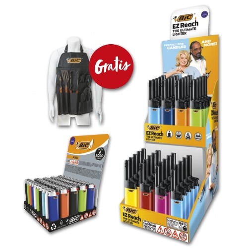 Einwegfeuerzeug BIC Theken-Steller Grillpaket 37996