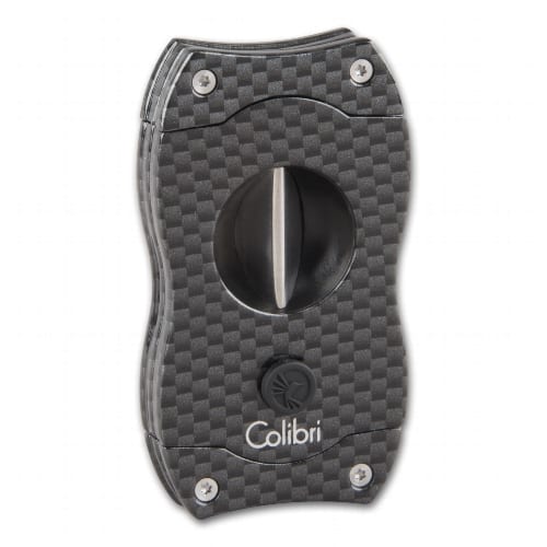 Zigarrencutter COLIBRI V-Cut Kerbschnitt schwarz/Carbon 23mm 90789