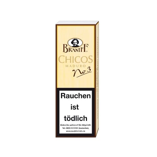 Braniff No.3 Chicos Maduro 10 Zigarillos SW49661