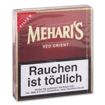 Agio Mehari's Filter Red Orient 20 Zigarillos