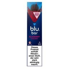 E-Zigarette blu BAR 1000 Einweg Blueberry Cherry 18 mg Nikotin SW16267