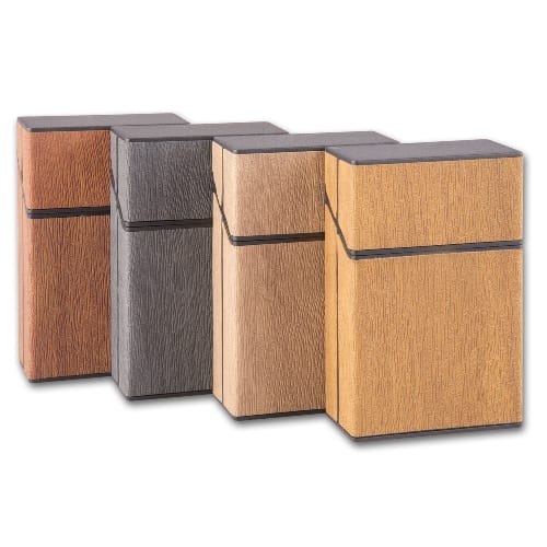 Zigarettenbox Kunststoff CHAMP Holzoptik FARBAUSWAHL NICHT MÖGLICH SW36178