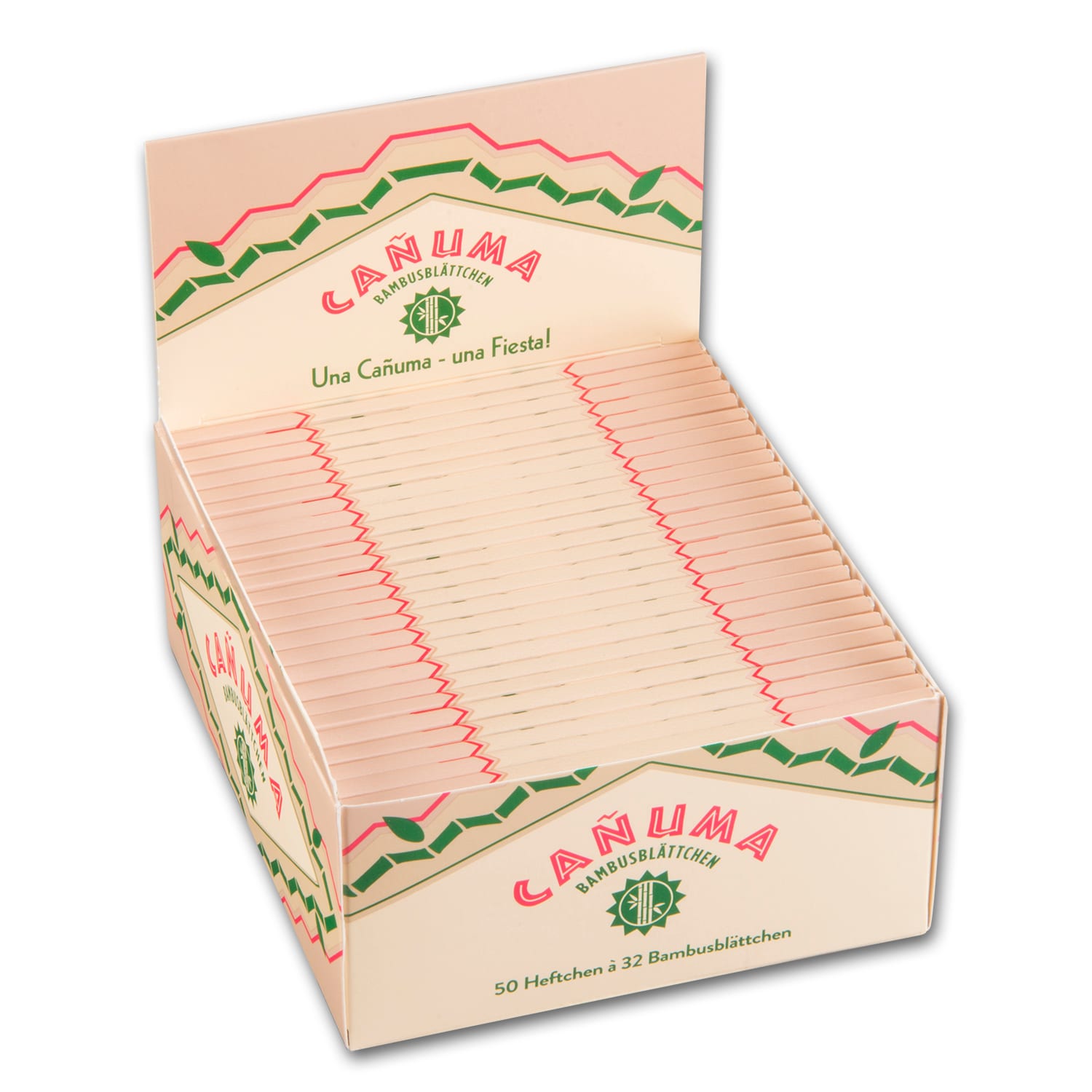 DISPLAY 50 x 32 CANUMA Zigarettenpapier by Rizla Bambusblättchen King Size Slims SW13670