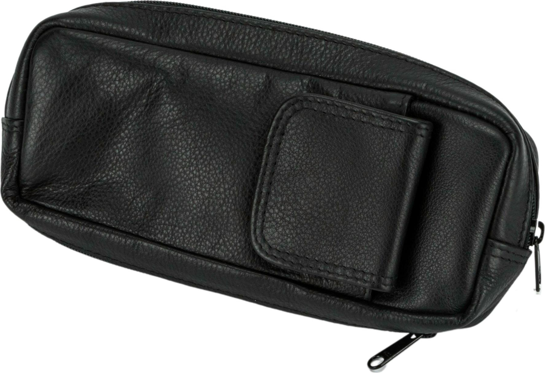 Pfeifentasche Leder schwarz 20cm / 1er 630282