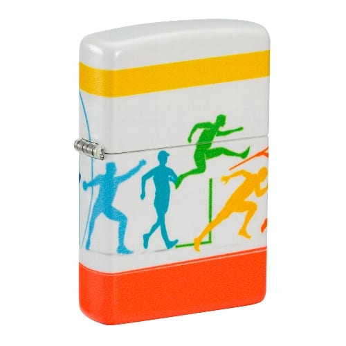ZIPPO weiss matt Track and Field Sports Design 60007151 81524