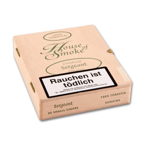 House of Smoke Sergeant Sumatra 20 Zigarillos 61662