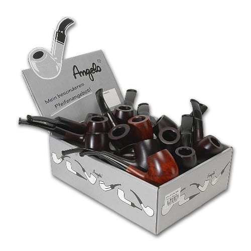 Pfeifensortiment ANGELO Bruyere glatt sortiert 1893