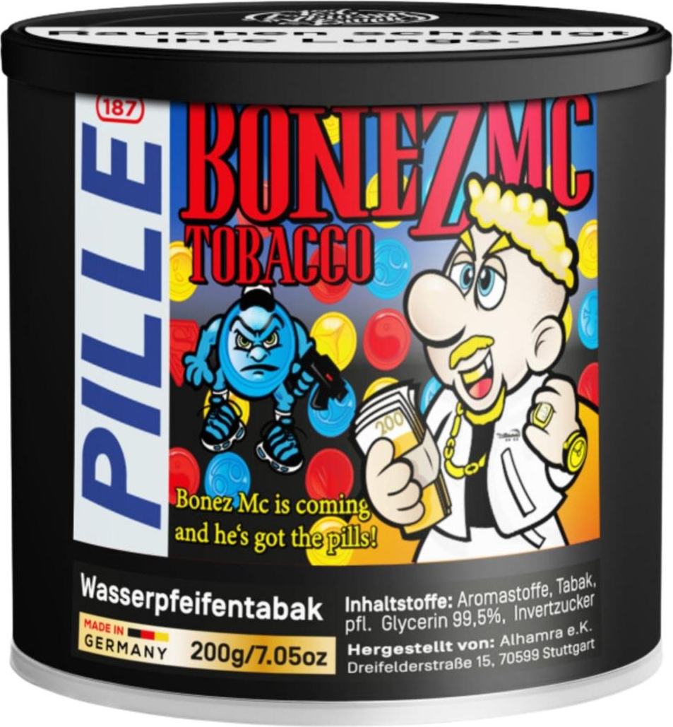 WP-Tabak 187 Tobacco "Pille" 200gr-Dose 933220