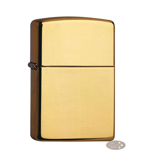 Feuerzeug Zippo Armor aus Messing poliert in gold glänzend 65875