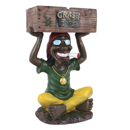 Ascher Kunststoff Rasta sitzend 44,5 x 24 x 25 cm 16402