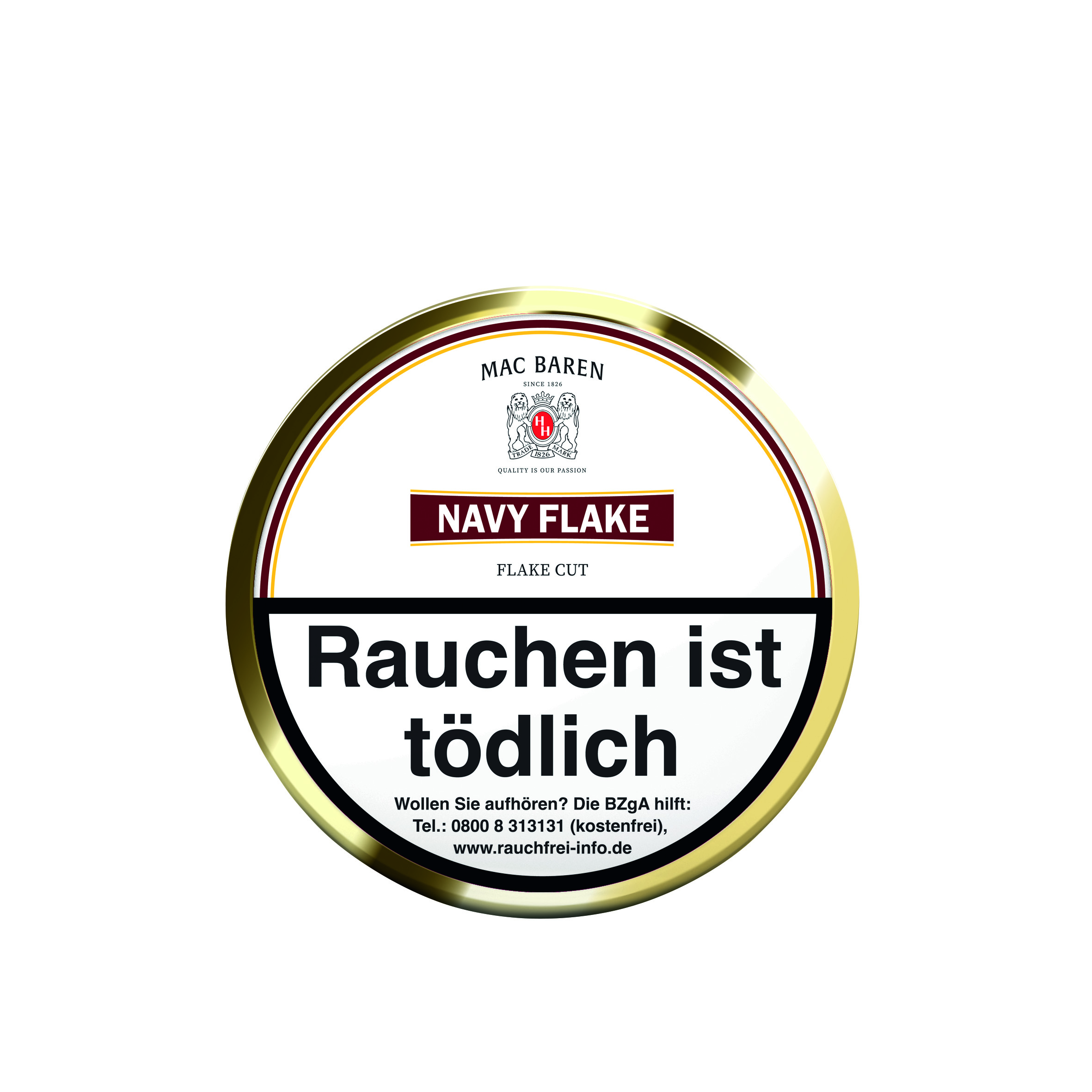 Pfeifentabak Mac Baren Navy Flake 50 Gramm