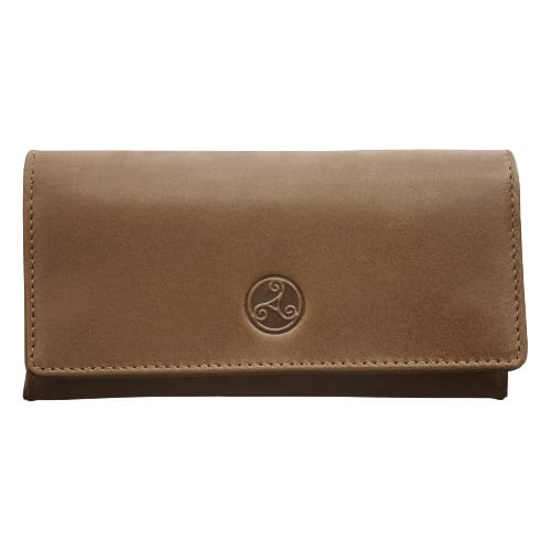 Tabak-Stellbeutel Leder RATTRAYS Whisky braungold groß 17286