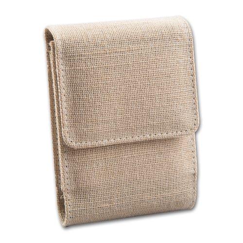 Zigarettenbox 20er 100 mm aus Jute in naturweiss 87838
