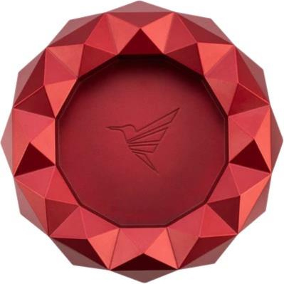 COLIBRI Zigarrenascher Metall rund "Quasar" rot 524744