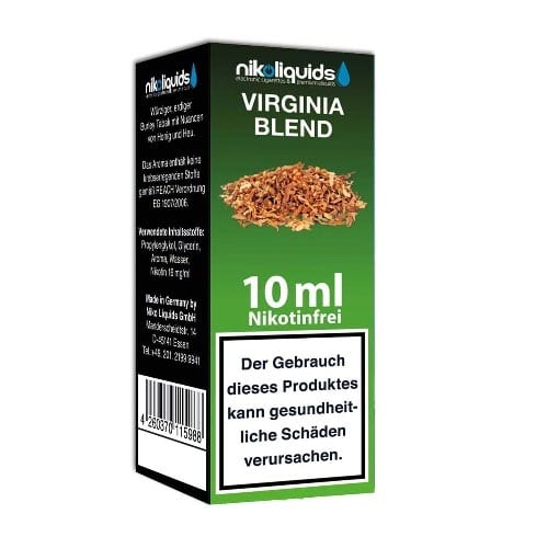 E-Liquid Nikoliquids Virginia Blend ohne Nikotin 31540