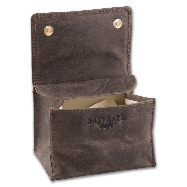 Tabak-Stellbeutel Leder RATTRAY´S Peat TP2 braun mit Kautschukfutter 46779