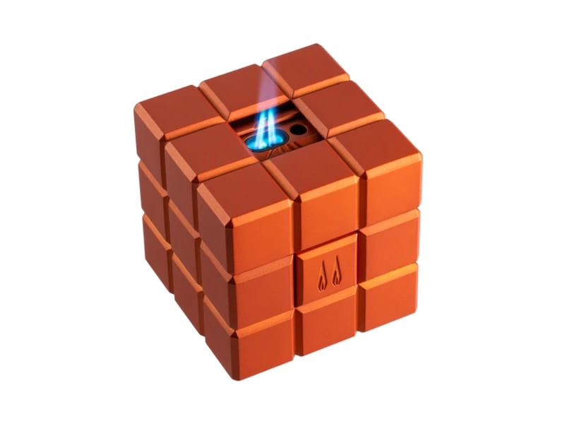 COLIBRI Tischfeuerzeug "Heritage Cube" orange 293976