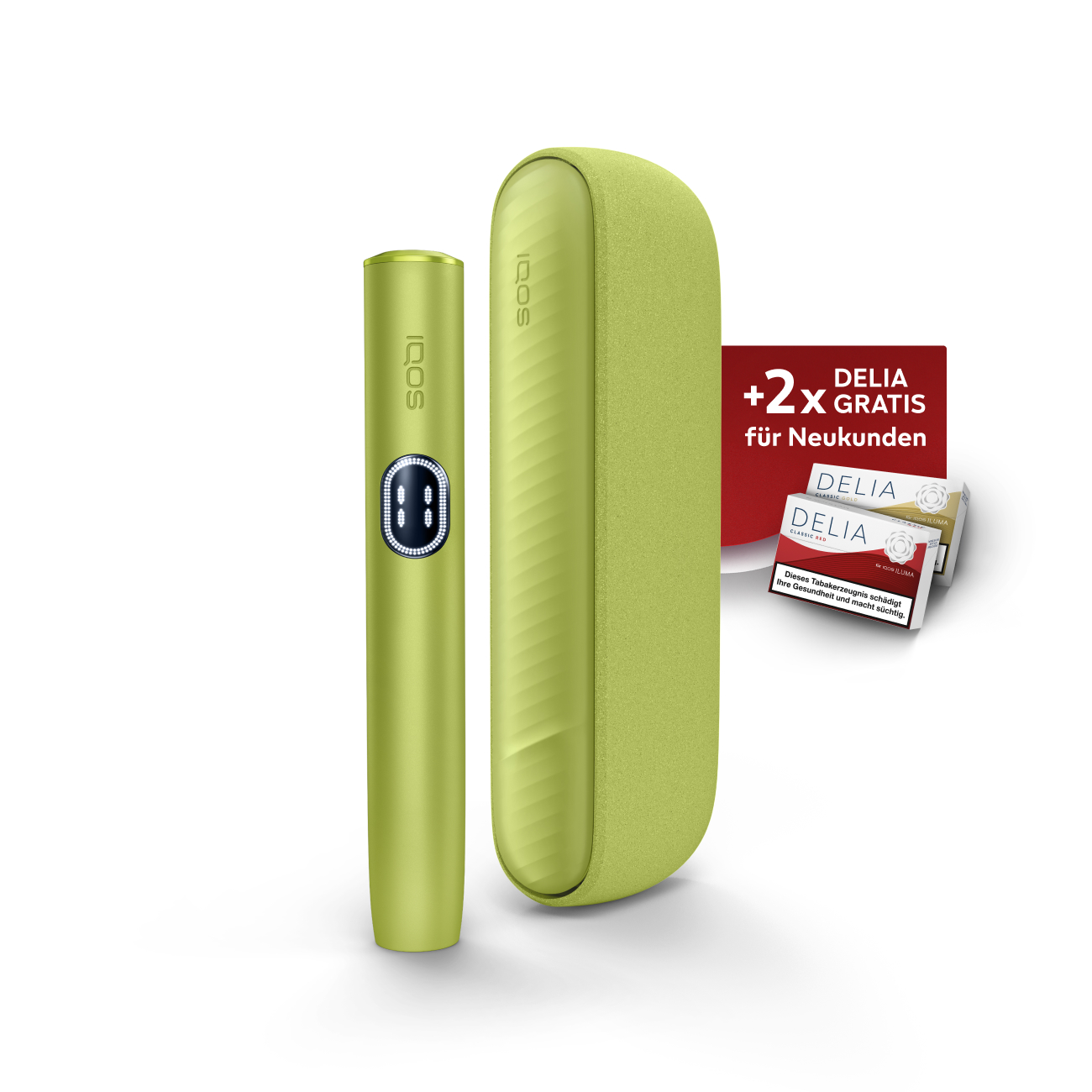 IQOS ILUMA i Leaf Green + Gratis TEREA Sticks bei Registrierung