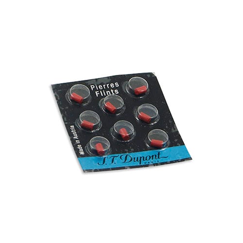 Feuerstein rot Dupont Original für Feuerzeuge Linie D Packung mit 8 Stück SW90075