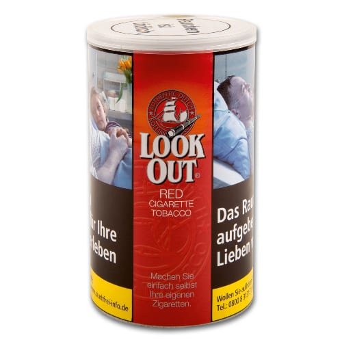 Zigarettentabak Look Out Red American Blend Volumen 150 Gramm SW11976