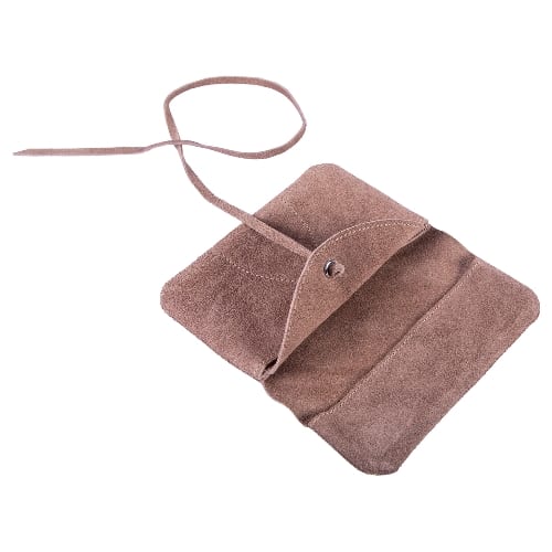 Feinschnitt-Tasche ALPENLEDER Leder biscut suede 16 x 9,5 cm 34718