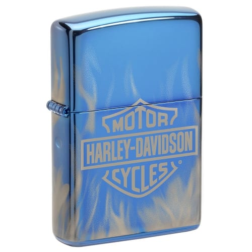 ZIPPO high polish blue Harley Davidson Design 60006415 37746