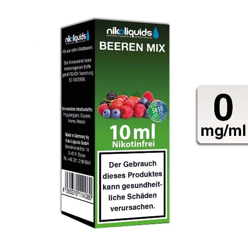 E-Liquid NIKOLIQUIDS Beeren Mix 0 mg 50 PG / 50 VG 31530