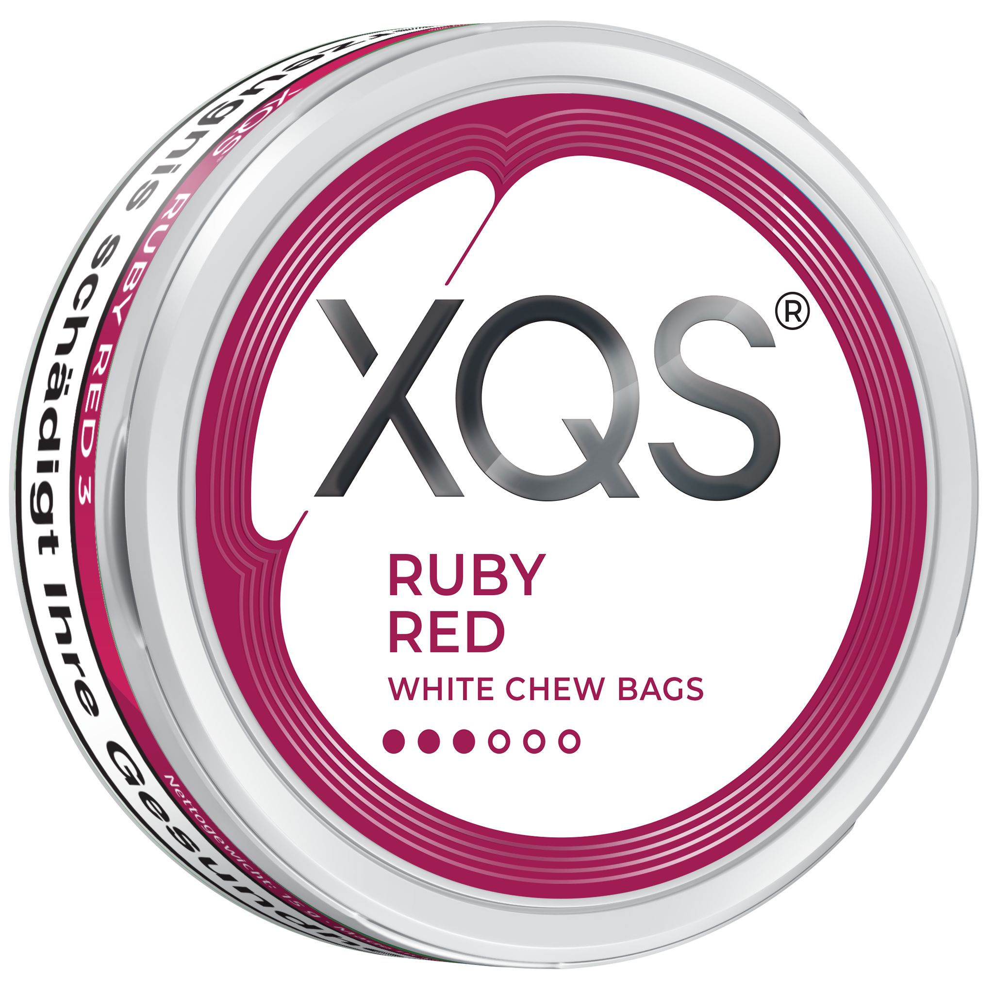 XQS White Chew Bags Ruby Red 3 Kautabak – 20 Beutel