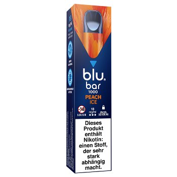E-Zigarette BLU BAR 1000 Einweg Peach Ice 18 mg SW16627