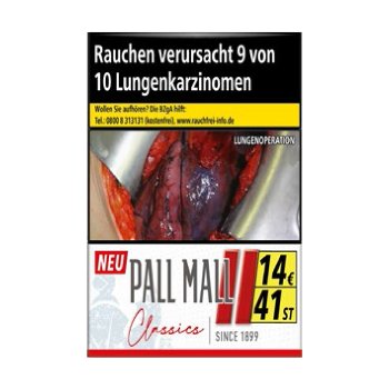 PALL MALL Classics Red Zigaretten 14,00 Euro (6x41)