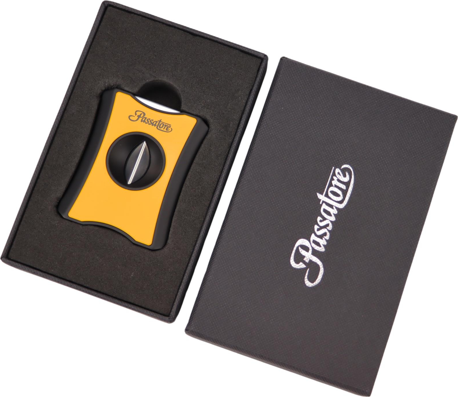 PASSATORE Zigarrenabschneider Kerbschnitt 20mm gelb/schwarz 593458