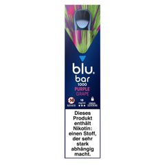 E-Zigarette blu BAR 1000 Einweg Purple Grape 18 mg Nikotin SW16672